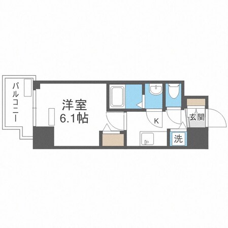 堺筋本町駅 徒歩5分 6階の物件間取画像